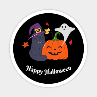 Happy Halloween! Happy Fall Season Autumn Vibes Halloween Thanksgiving and Fall Color Lovers Magnet